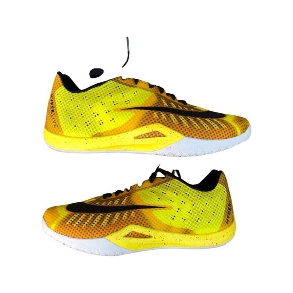 2015 Nike Hyperlive Yellow/Black Shoes Size 13 - Picture 7 of 15